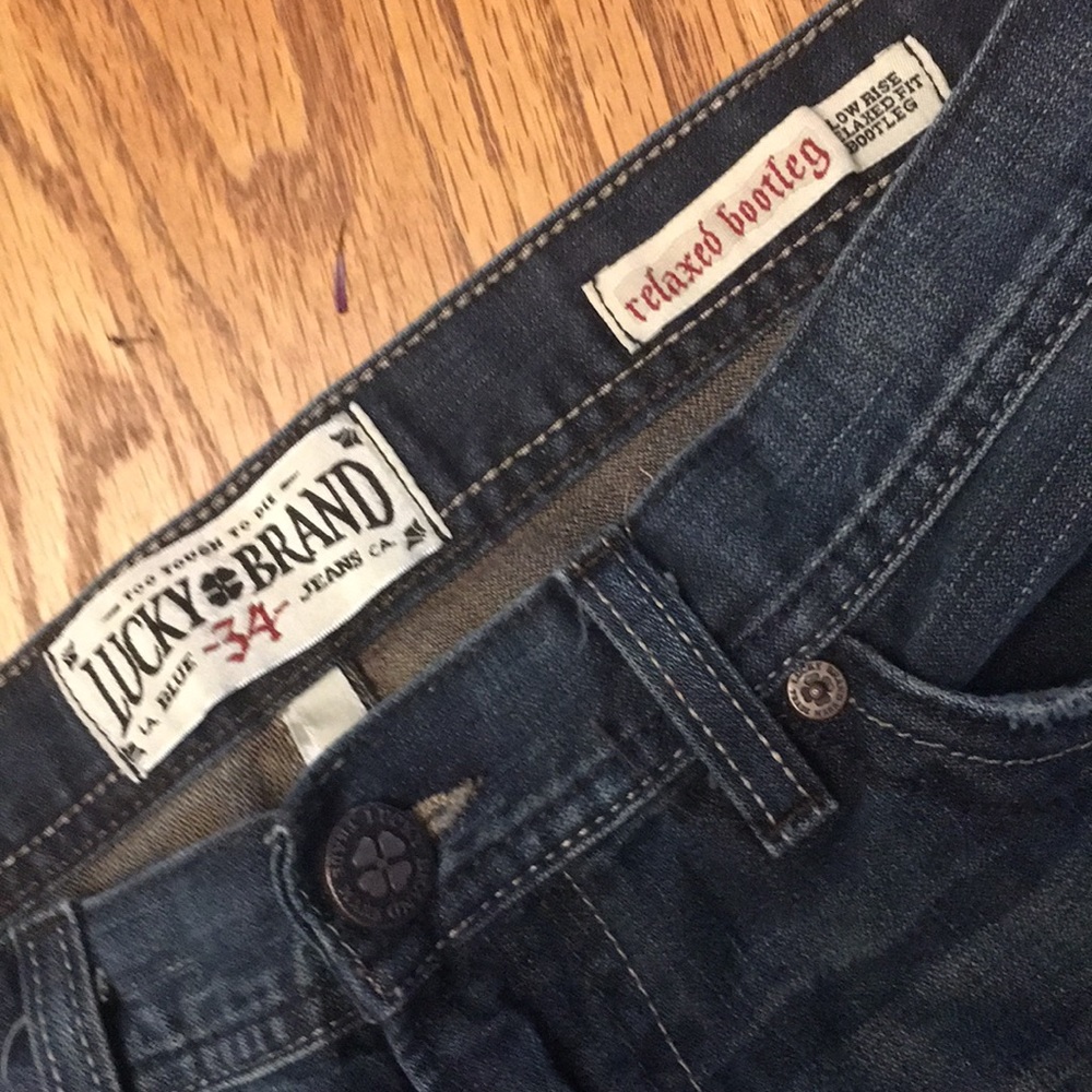Lucky Brand Low Relaxed Boot Jeans 34 34x32